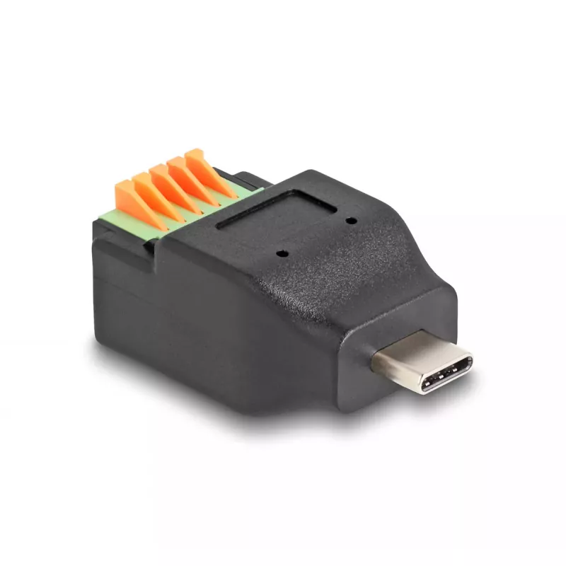 DeLOCK USB Type-C 2.0 pistoke liitinrimasovittimeen 5-napainen