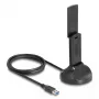 DeLOCK Wi-Fi 6E Dual Band WLAN USB-sovitin AX3000 1201 Mbps