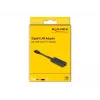 DeLOCK 66246 kaapelisovitin RJ-45 USB C musta 0,09 m
