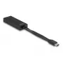 DeLOCK 66246 kaapelisovitin RJ-45 USB C musta 0,09 m