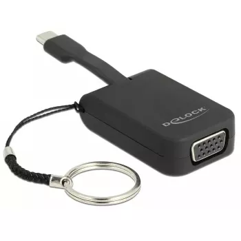 Videokaapelisovitin DeLOCK 63941 USB Type-C - VGA 0,03 m musta