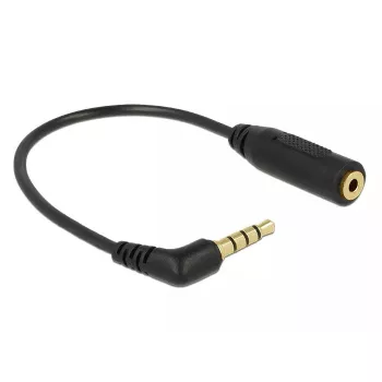 Audiokaapeli DeLOCK 0,175 m 3,5 mm/2,5 mm musta
