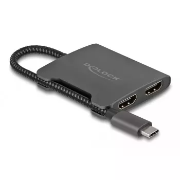 DeLOCK USB Type-C -jakaja DP Alt Mode - 2 x HDMI MST 4K 60 Hz