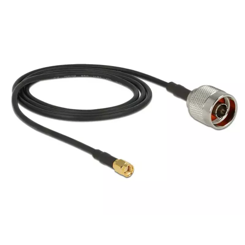 Koaksiaalikaapeli DeLOCK 88940 2 m RP-SMA musta