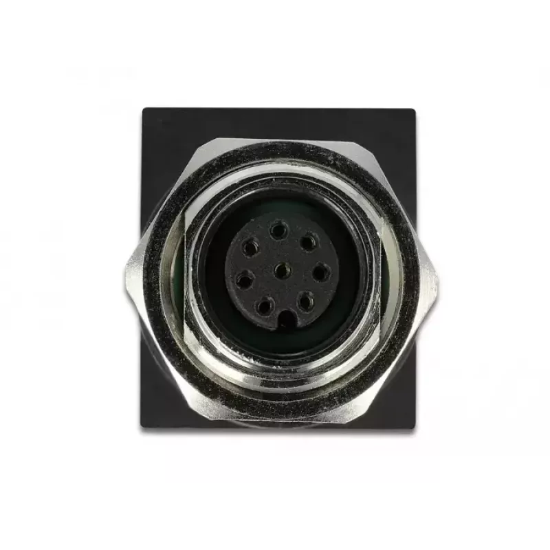 Kaapeliadapteri DeLOCK 66314 M12 RJ45 musta