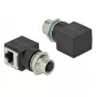 Kaapeliadapteri DeLOCK 66314 M12 RJ45 musta