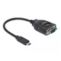 Adapteri USB Type-C - 1 x sarjaportti RS-232 DB9 DeLOCK 64038