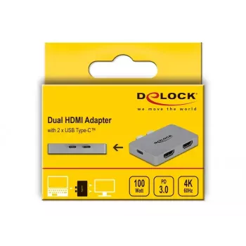 Dual-HDMI-adapteri DeLOCK 64123 MacBookille