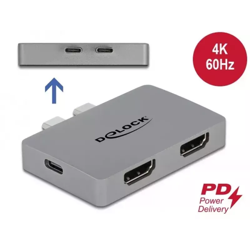 Dual-HDMI-adapteri DeLOCK 64123 MacBookille