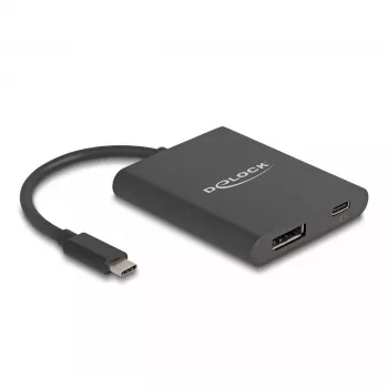 DeLOCK USB Type-C -sovitin DisplayPort 8K HDR Power Delivery 60W