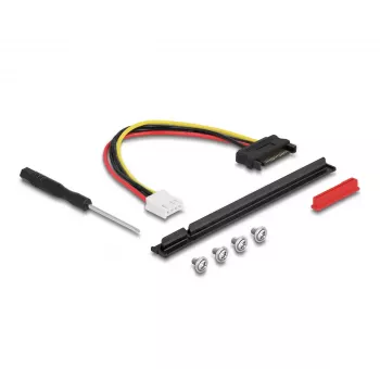 DeLOCK M.2 Key A+E – PCIe x16 NVMe -sovitin taivutettu 20 cm kaapelilla
