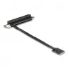 DeLOCK M.2 Key A+E – PCIe x16 NVMe -sovitin taivutettu 20 cm kaapelilla