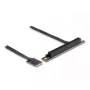 DeLOCK M.2 Key A+E – PCIe x16 NVMe -sovitin taivutettu 20 cm kaapelilla