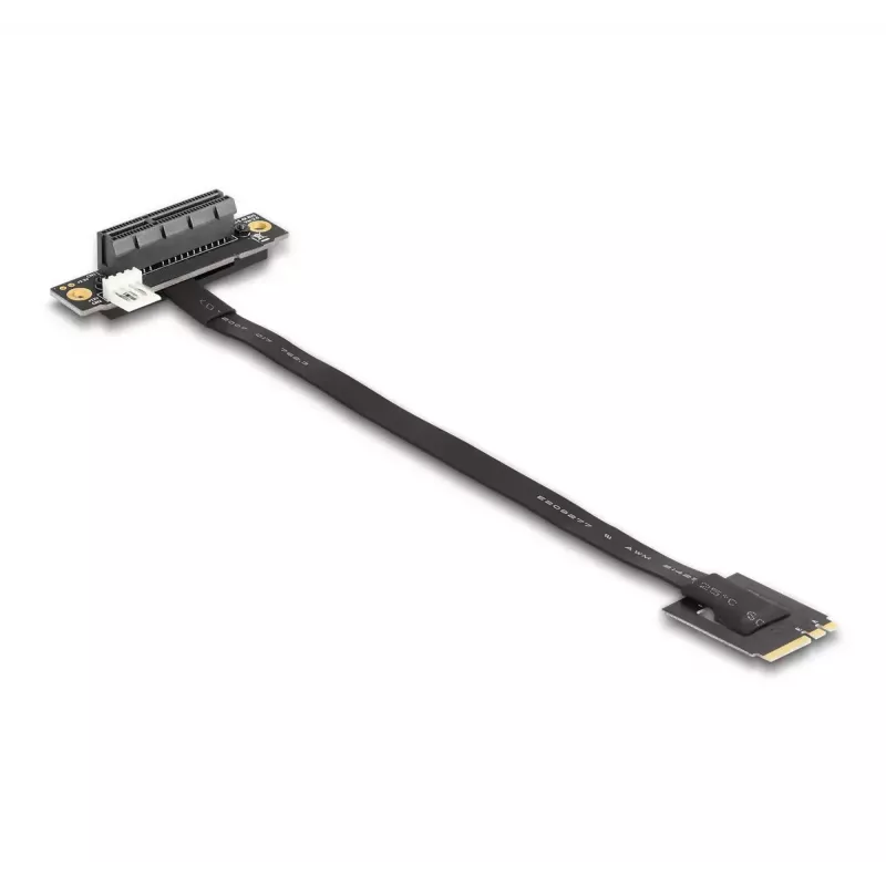 DeLOCK M.2 Key A+E – PCIe x4 NVMe -sovitin taivutettu 20 cm kaapelilla