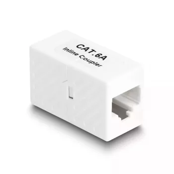 Delock 88134 sovitin RJ45-liitäntä - RJ45-liitäntä, Cat.6A UTP, valkoinen