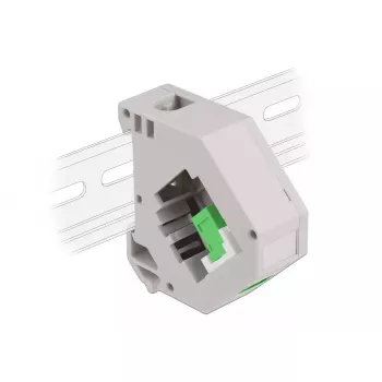 Keystone-moduuli DELOCK 87165 — SC–SC-sovitin, vihreä/harmaa/valkoinen, 60,1×59,4×21,6 mm