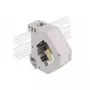 Keystone-moduuli DELOCK 87167 — SC–SC-sovitin, harmaa, 60,1×59,4×21,6 mm
