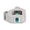 Delock 87173 Keystone SC Simplex - SC Simplex -sovitin DIN-kiskoon, aqua
