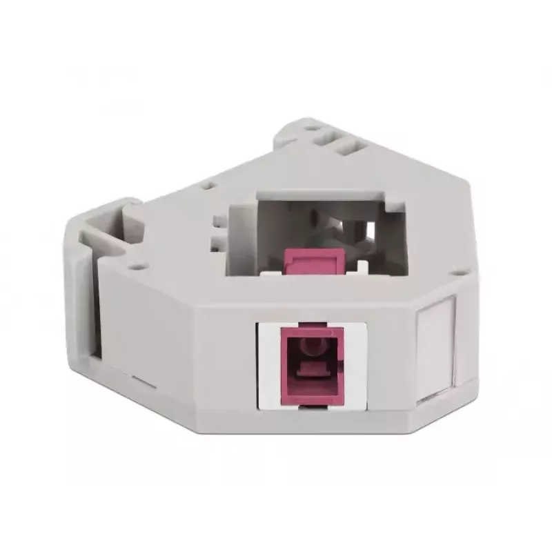 Delock 87182 DIN-kiskon Keystone-moduuli SC Simplex -sovitin, violetti