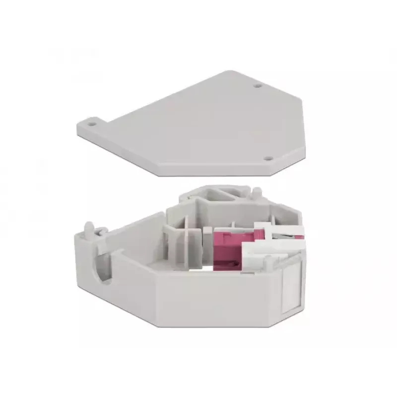 Delock 87182 DIN-kiskon Keystone-moduuli SC Simplex -sovitin, violetti