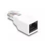 DeLOCK 88002 kaapelisovitin RJ50 valkoinen