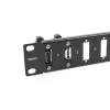 DeLOCK 19 tuuman paneeli sovittimille 16 porttia musta rack-asennus 1U