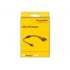 DeLOCK 61061 PS/2-kaapeli 0,43 m 2x 6-pin Mini-DIN USB A musta