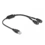 DeLOCK 61061 PS/2-kaapeli 0,43 m 2x 6-pin Mini-DIN USB A musta