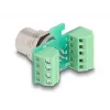 DeLOCK M12-siirtomoduulisovitin 8-pin A-koodattu liitin naar 9-napainen riviliitin