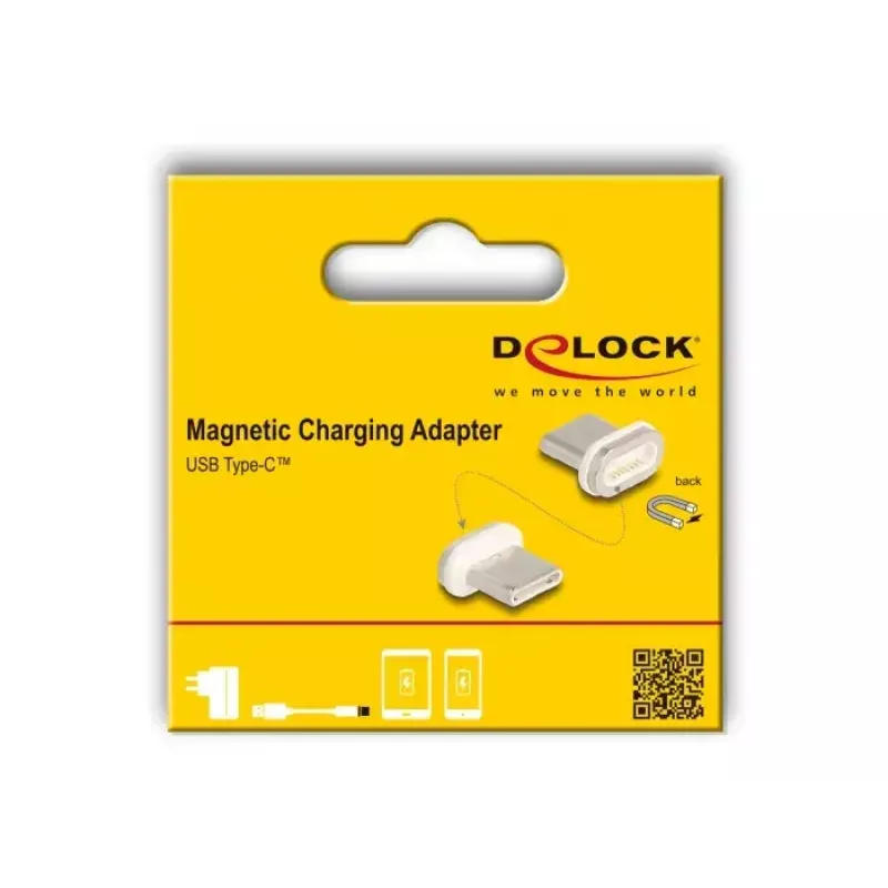 DeLOCK 66588 kaapelin sukupuolenvaihtaja magneetti USB-C kulta valkoinen