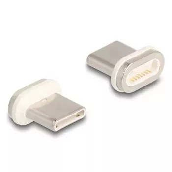 DeLOCK 66588 kaapelin sukupuolenvaihtaja magneetti USB-C kulta valkoinen