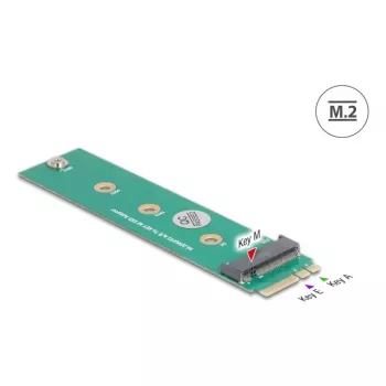 DeLOCK sisäinen M.2-adapteri 64343 isäntä M.2 pistoke vihreä