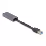 DeLOCK 66247 kaapeliadapteri RJ-45 USB A harmaa 0,09 m