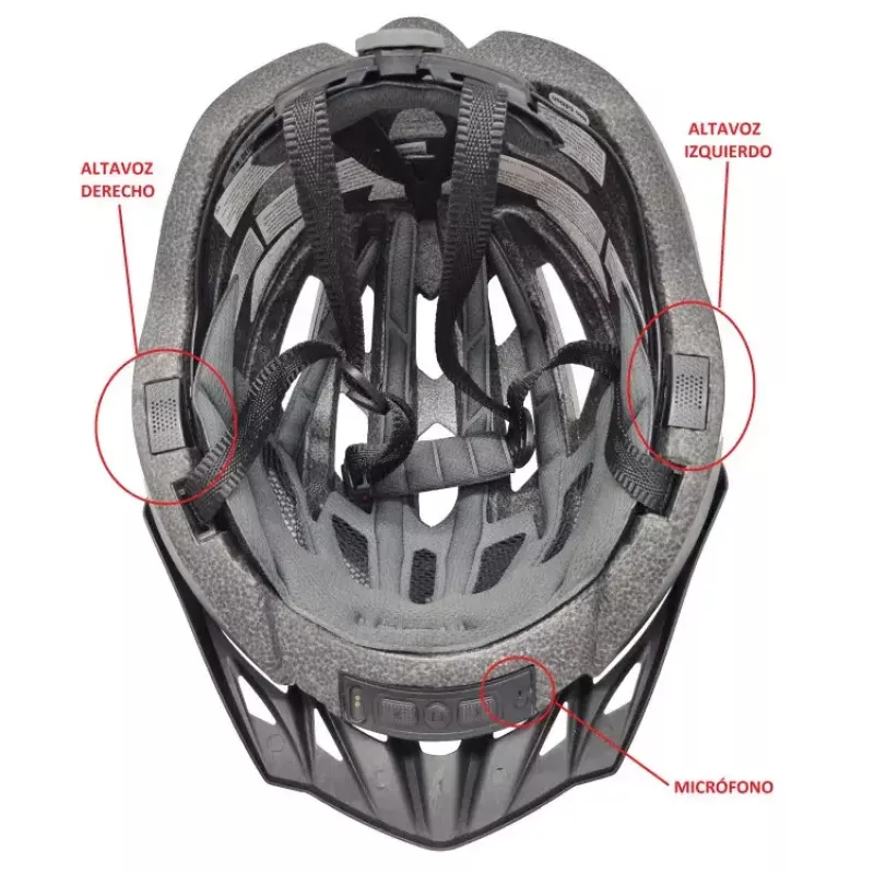 Livall MT1 Neo MTB Bluetooth-pyöräilykypärä, 58-62 cm, LED/SOS/Intercom, punainen (MT1NEO-L-RED)