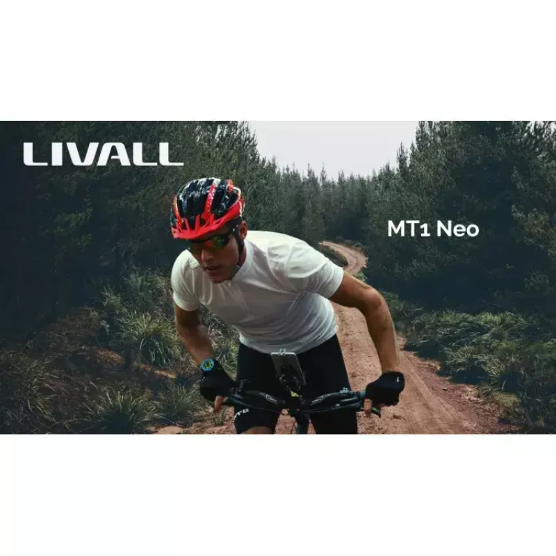 Livall MT1 Neo MTB Bluetooth-pyöräilykypärä, 58-62 cm, LED/SOS/Intercom, punainen (MT1NEO-L-RED)