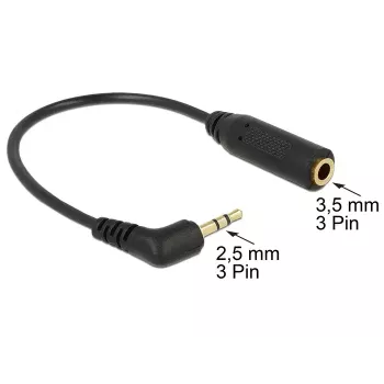 Audiokaapeli DeLOCK 0,175 m 2,5 mm/3,5 mm