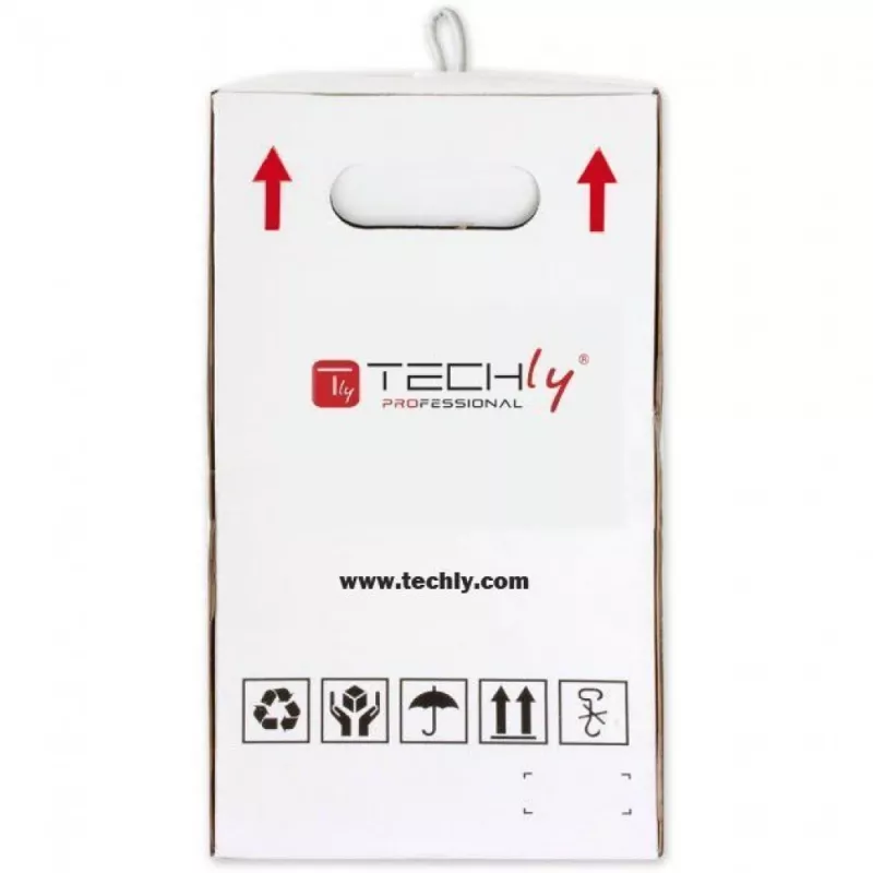 Techly ITP-C6U-RI verkkokaapeli harmaa 305 m Cat6 U/UTP (UTP)