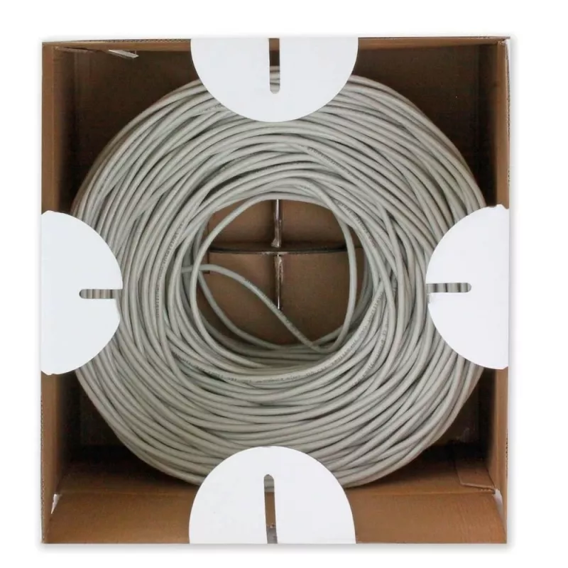 Techly ITP-C6U-RI verkkokaapeli harmaa 305 m Cat6 U/UTP (UTP)