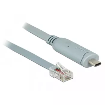 Sarjakaapeli DeLOCK 89893 USB 2.0 Type-C - RJ45 harmaa 1 m