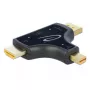 DeLOCK 64059 3-in-1-näyttösovitin, HDMI / DisplayPort / mini DisplayPort -tulo HDMI-lähtöön, 4K 60 Hz, musta