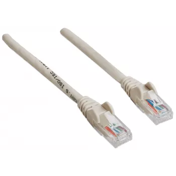 Intellinet verkkopatchkaapeli, Cat6, 20 m, harmaa, CCA, U/UTP, PVC, RJ45, kullatut kontaktit, lukituskielekkeen suojus, taittumissuoja, elinikäinen takuu