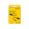DeLOCK 61026 kaapelin sukupuolenmuunnin USB-C - RJ45 musta