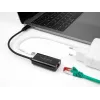 DeLOCK 61026 kaapelin sukupuolenmuunnin USB-C - RJ45 musta