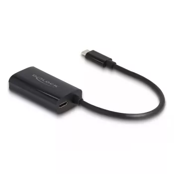 DeLOCK 61026 kaapelin sukupuolenmuunnin USB-C - RJ45 musta