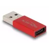 DeLOCK USB-adapteri USB Type-A uros - USB Type-C naaras punainen 10 Gbit/s