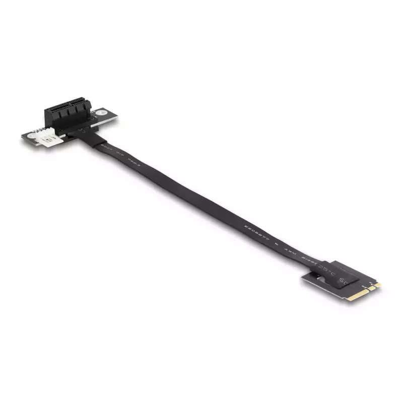DeLOCK M.2 Key A+E - PCIe x1 NVMe -adapteri taivutettu 20 cm kaapeli