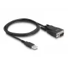 DeLOCK 64222 USB 2.0 Type-A - RS-232 DB9 -kaapeliadapteri 0,13 m musta