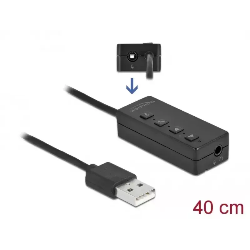 USB-kuulokemikrofoni- ja mikrofonisovitin DeLOCK 66731