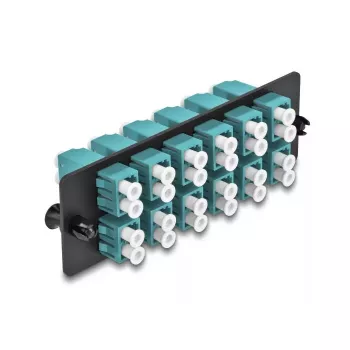 DeLOCK kuituadapteripaneeli LC Duplex OM4 12 portti aqua