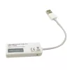 Techly USB2.0 - Fast Ethernet 10/100 Mbit/s -muunnin, johdollinen, USB, Ethernet, 100 Mbit/s, valkoinen